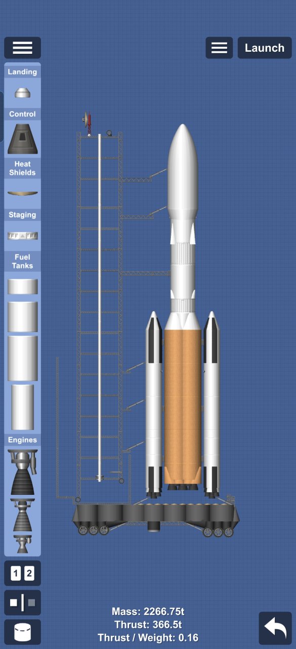 SLS (Lander & Launch Pad) Spaceflight Simulator