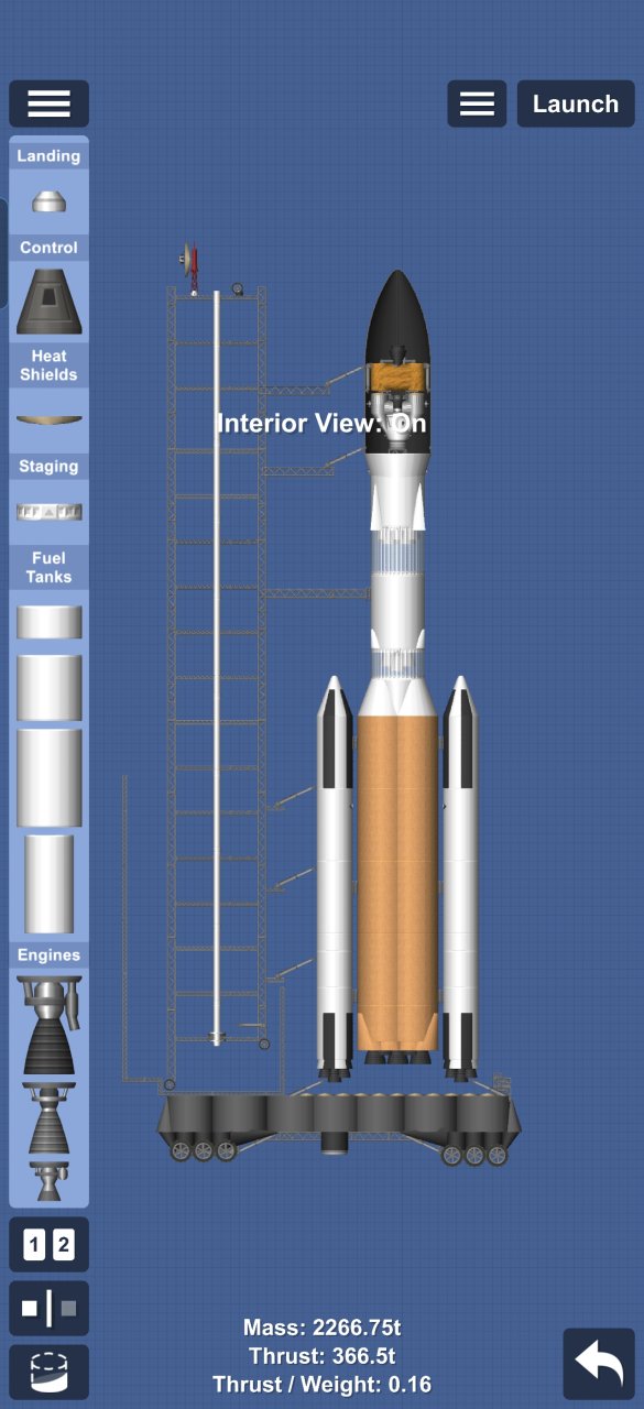 SLS (Lander & Launch Pad) Spaceflight Simulator