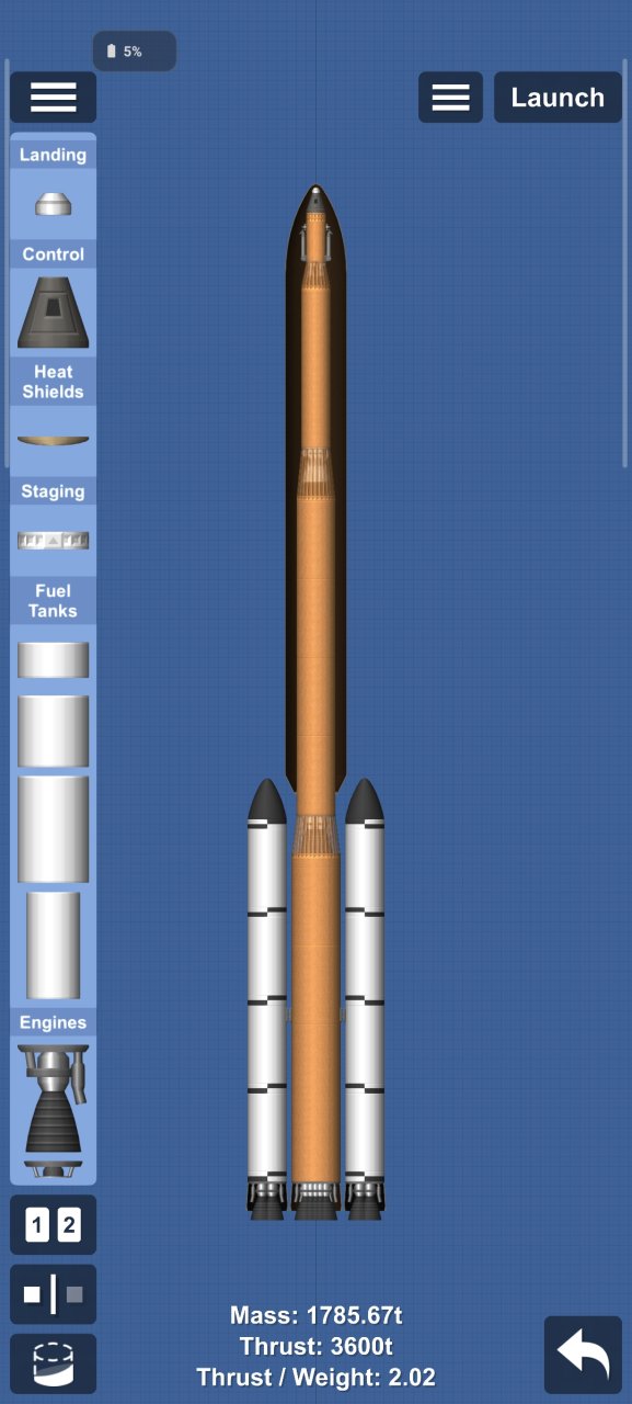 SLS medium sized Spaceflight Simulator