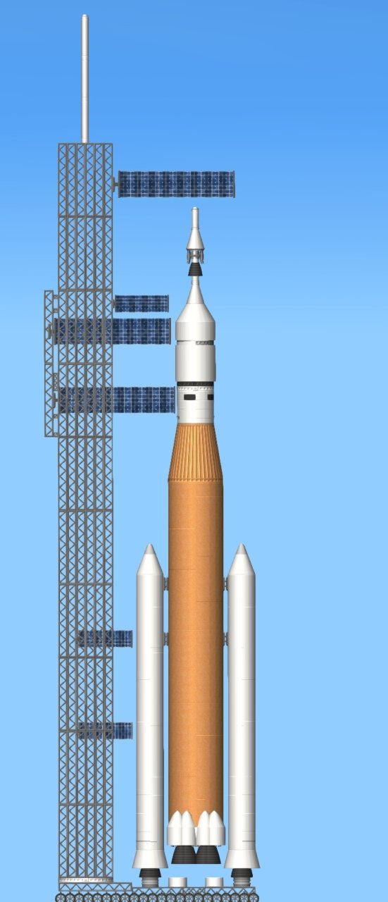 SLS rocket artemis 2 Spaceflight Simulator