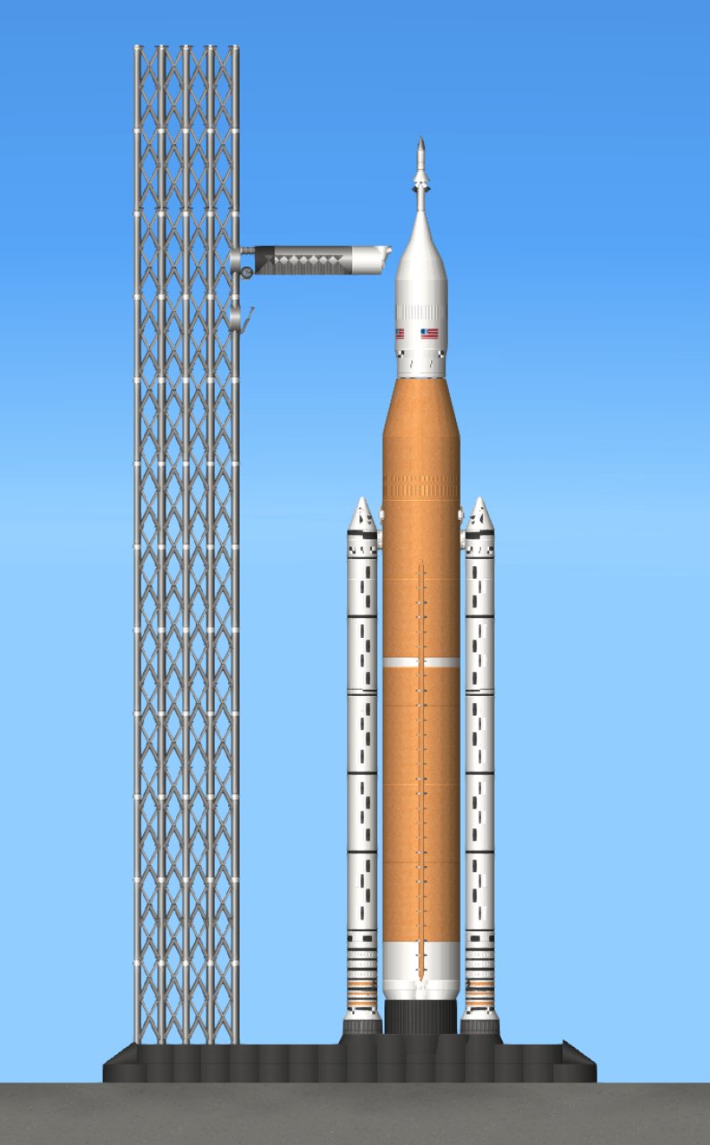 SLS with Orion 2 for Spaceflight Simulator