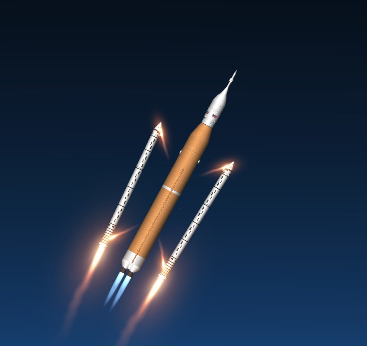 SLS with Orion 2 Spaceflight Simulator