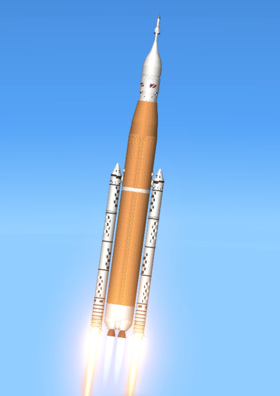SLS with Orion Spaceflight Simulator