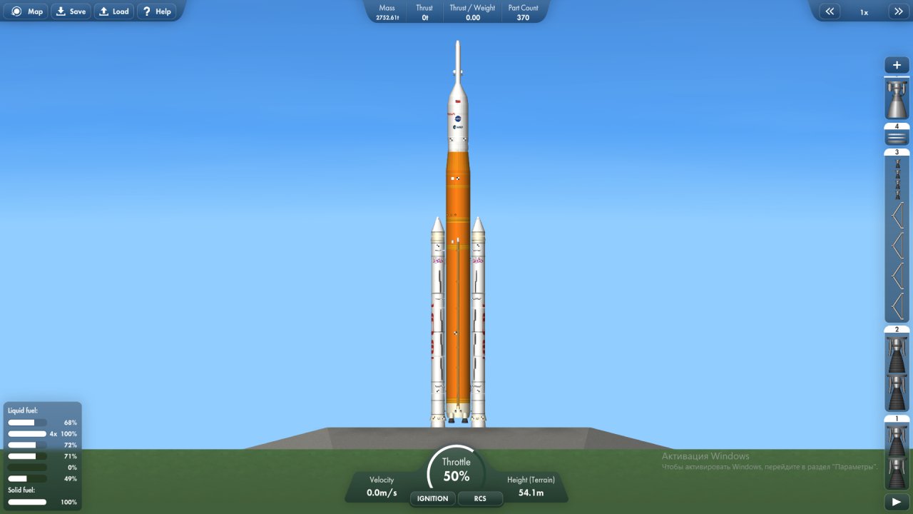 SLS(Artemis I&II) Spaceflight Simulator