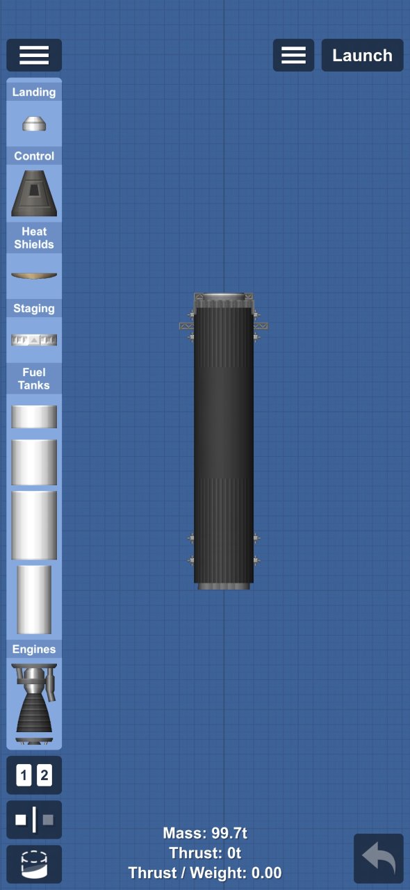 Small booster Spaceflight Simulator
