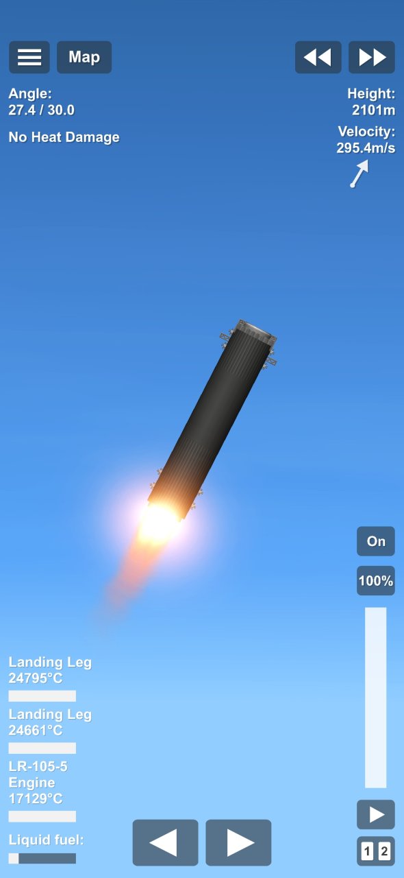 Small booster Spaceflight Simulator