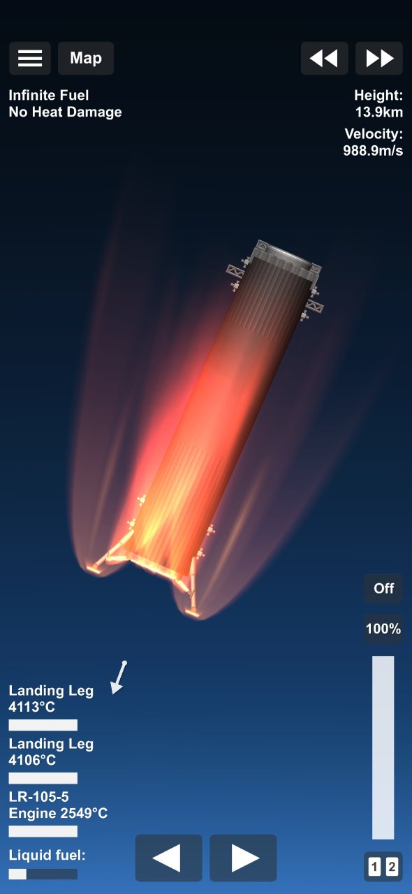 Small booster Spaceflight Simulator