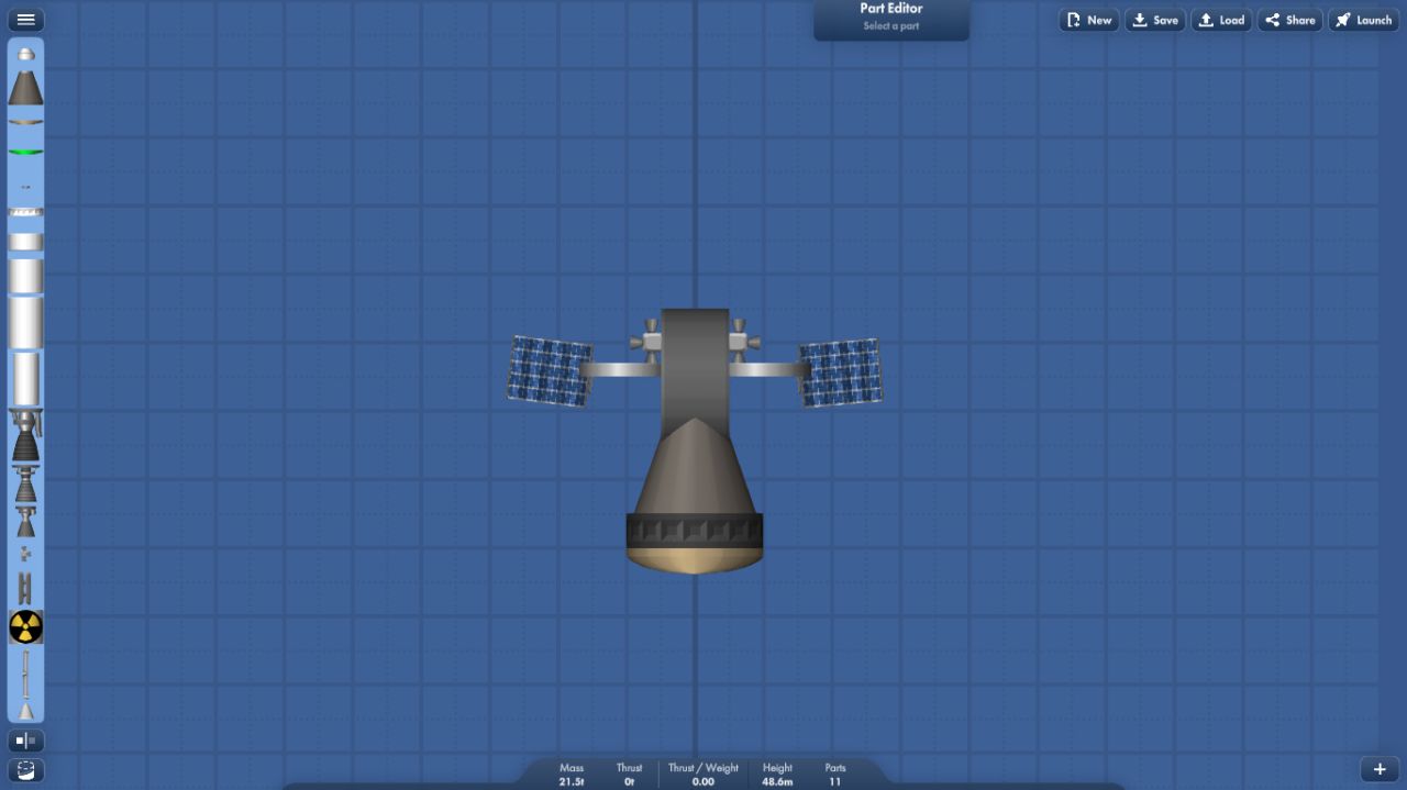 Satellite Blueprint for Spaceflight Simulator / SFS BP