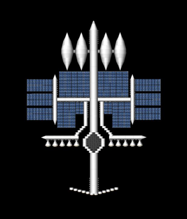 Station Blueprint for Spaceflight Simulator / SFS BP