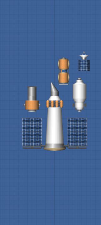 Space agency satelite Blueprint for Spaceflight Simulator / SFS BP