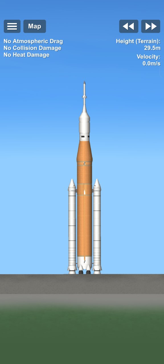 Space Launch System for Spaceflight Simulator