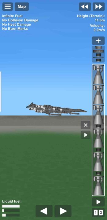 Space ship Blueprint for Spaceflight Simulator / SFS BP