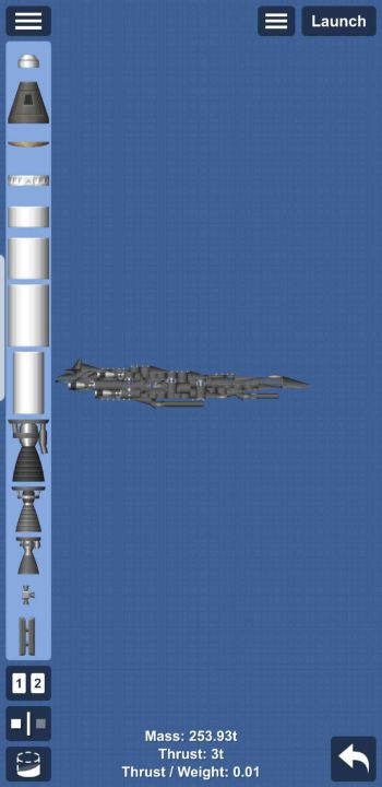 Space ship Blueprint for Spaceflight Simulator / SFS BP