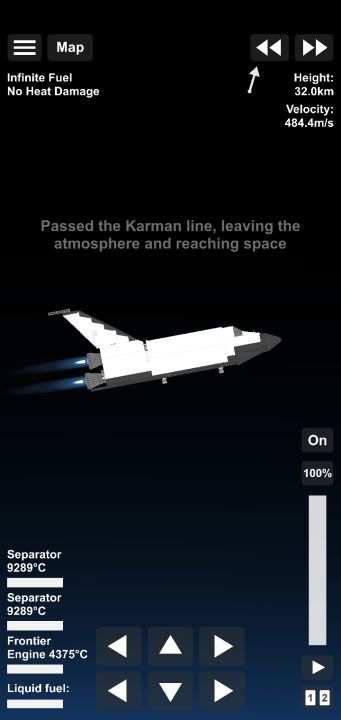 Space shuttle Blueprint for Spaceflight Simulator / SFS BP