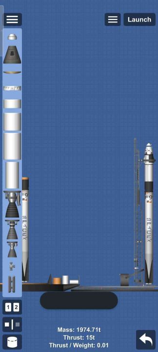 Space X place Blueprint for Spaceflight Simulator / SFS BP