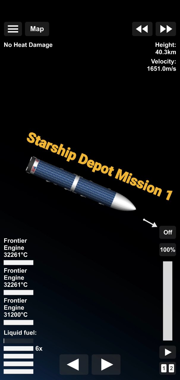 SPACE X Starship Depot Demo Spaceflight Simulator