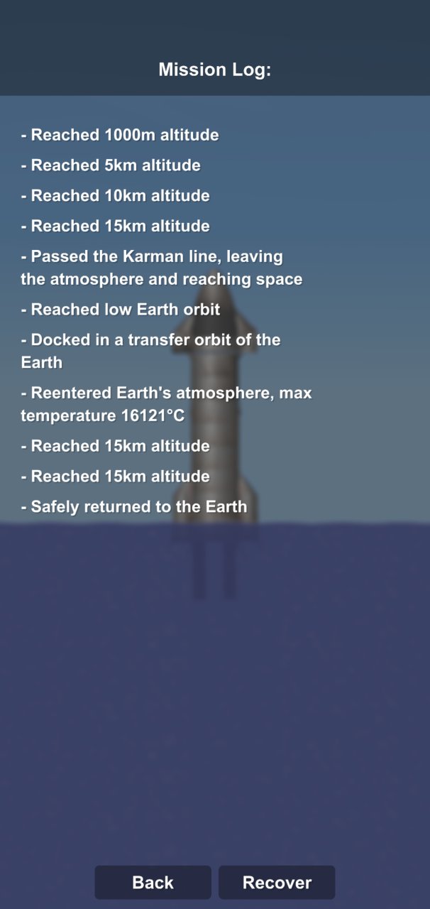 SPACE X Starship SN15 Spaceflight Simulator