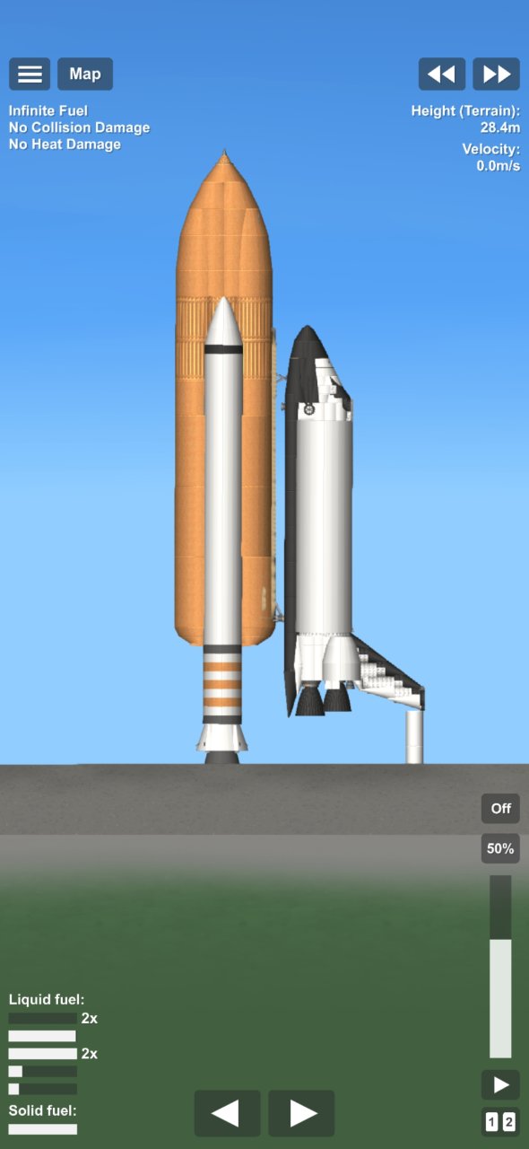 Spaceshuttle and skylab Spaceflight Simulator