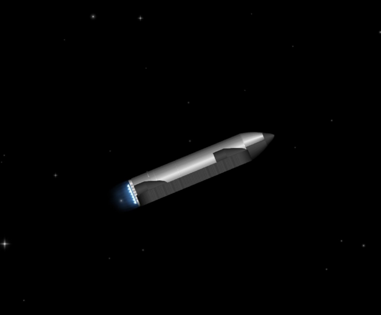 star ship v2 Spaceflight Simulator