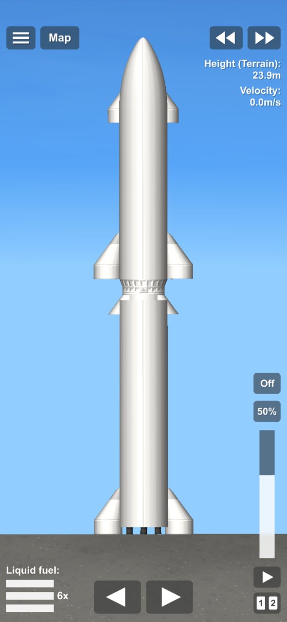 Starschip Super heavy Spaceflight Simulator