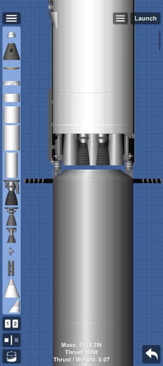 Starship Blueprint for Spaceflight Simulator / SFS BP