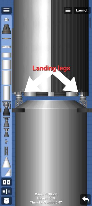 Starship Blueprint for Spaceflight Simulator / SFS BP