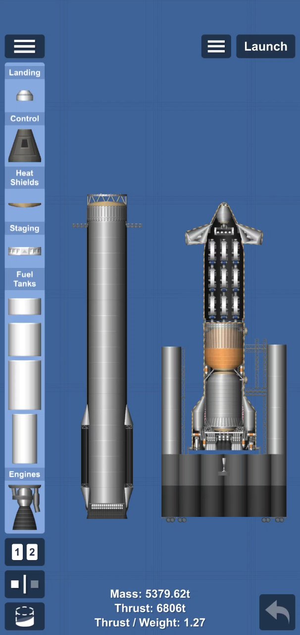 Starship Cargo Flight 15 Spaceflight Simulator