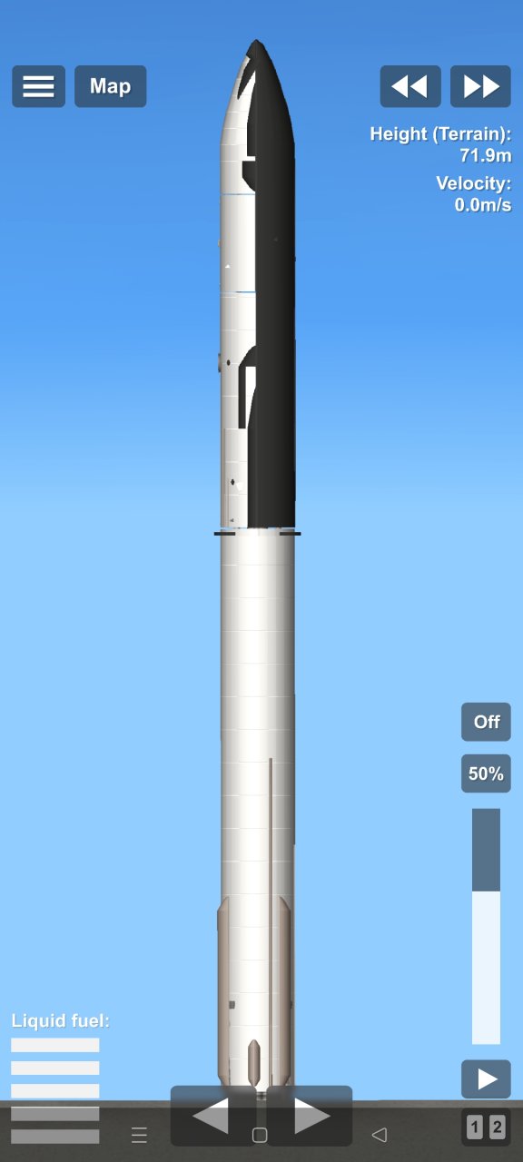 Starship highly detailed no dl for Spaceflight Simulator