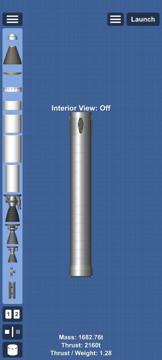 Starship kejora starspace Blueprint for Spaceflight Simulator / SFS BP