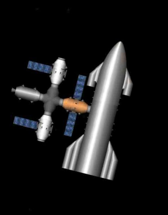 STARSHIP LITE Blueprint for Spaceflight Simulator / SFS BP