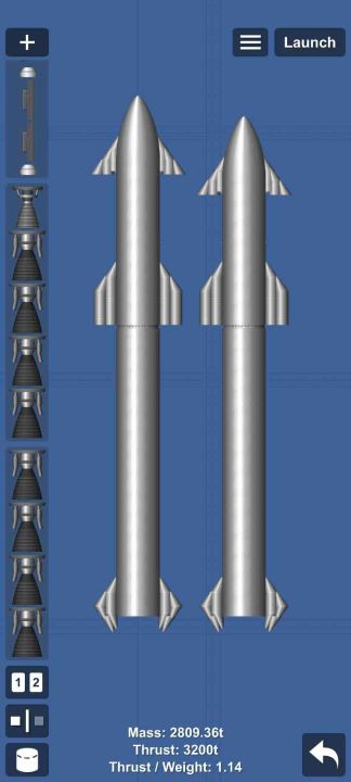 STARSHIP LITE Blueprint for Spaceflight Simulator / SFS BP