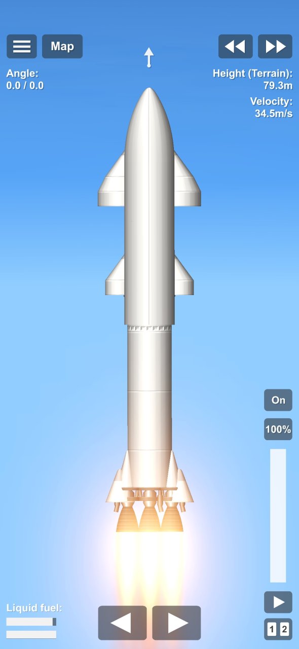 Starship no cargo Spaceflight Simulator