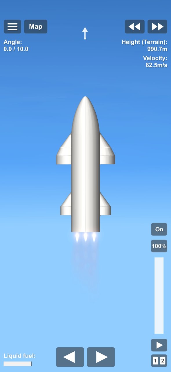 Starship no cargo Spaceflight Simulator