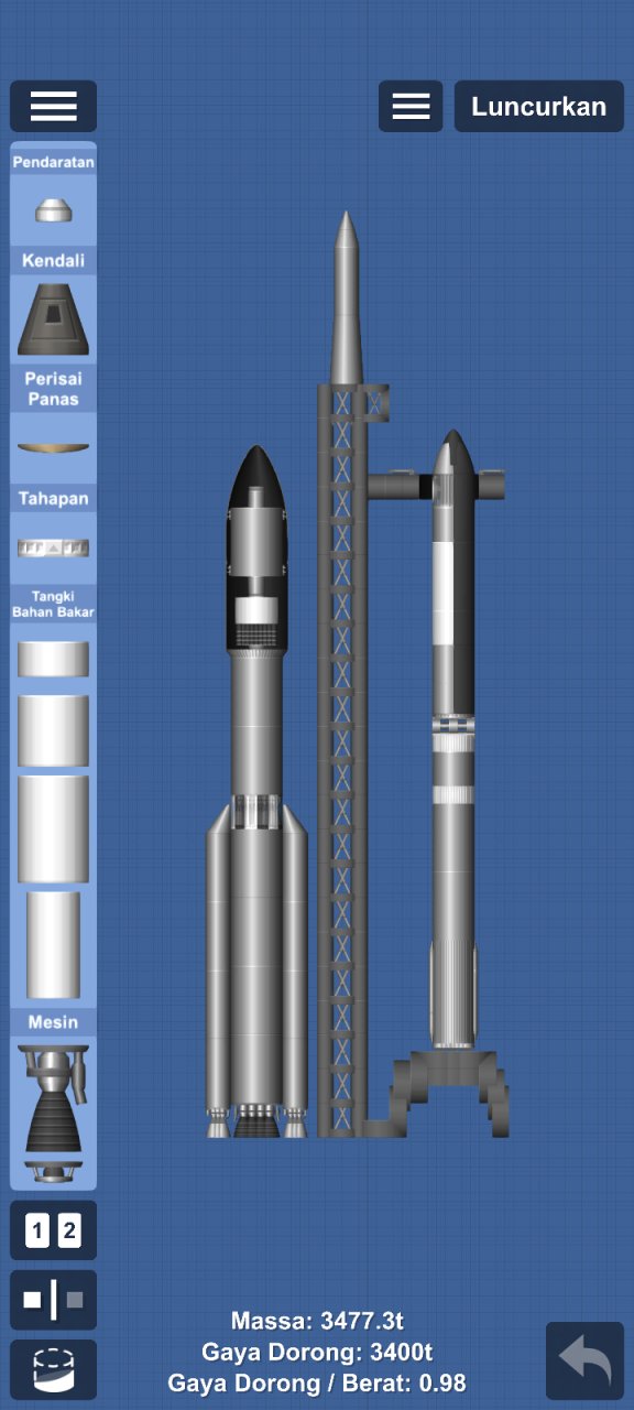 Starship plus tanker Spaceflight Simulator