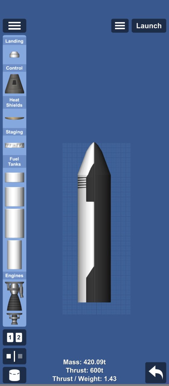Starship rocket Spaceflight Simulator