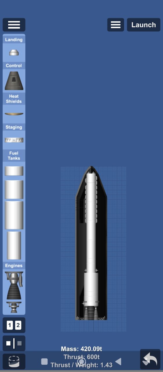 Starship rocket Spaceflight Simulator