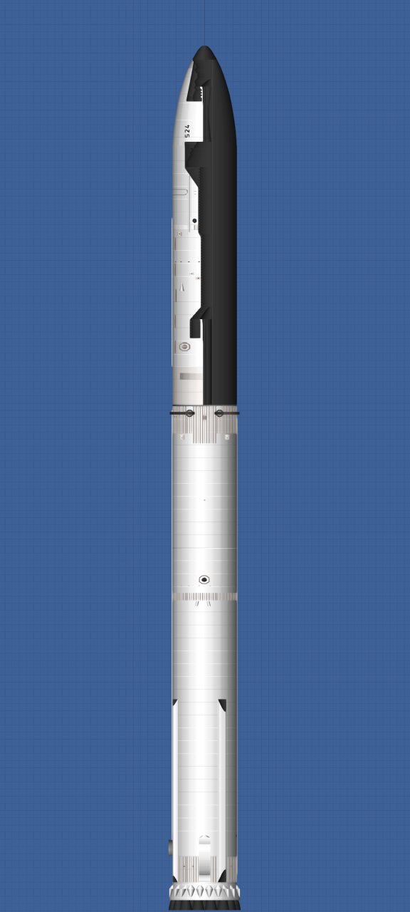 Starship S24 & SuperHeavy B7 for Spaceflight Simulator