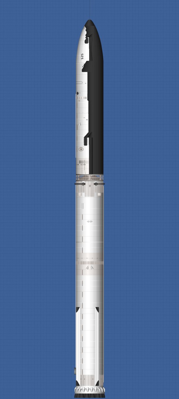 Starship S25 & SuperHeavy B9 for Spaceflight Simulator
