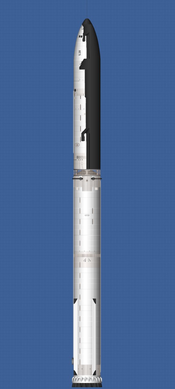 Starship S28 & Booster 10 for Spaceflight Simulator