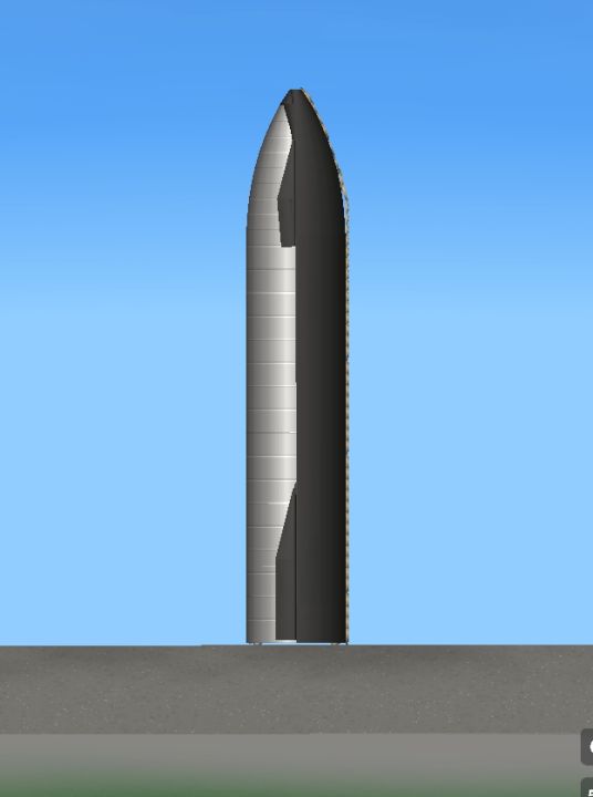 Starship SN 20 Blueprint for Spaceflight Simulator / SFS BP