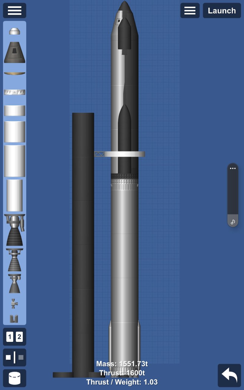 Starship (Still working on it) Blueprint for Spaceflight Simulator / SFS BP