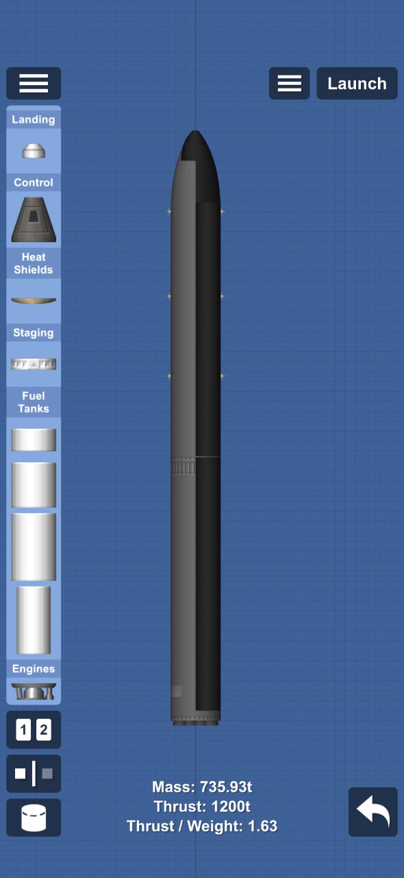 Starship Super-Heavy Rocket Spaceflight Simulator