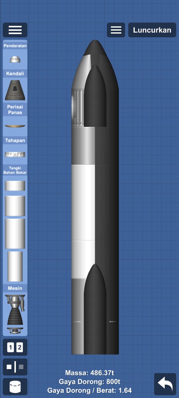 Starship upper stage for Spaceflight Simulator