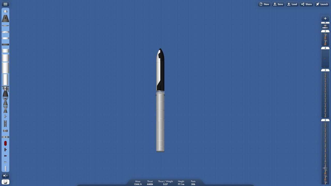 Starship- V.1RR for Spaceflight Simulator