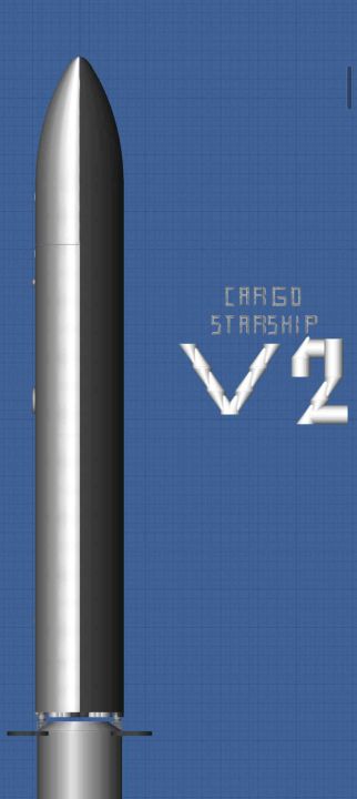 Starship v2 Blueprint for Spaceflight Simulator / SFS BP