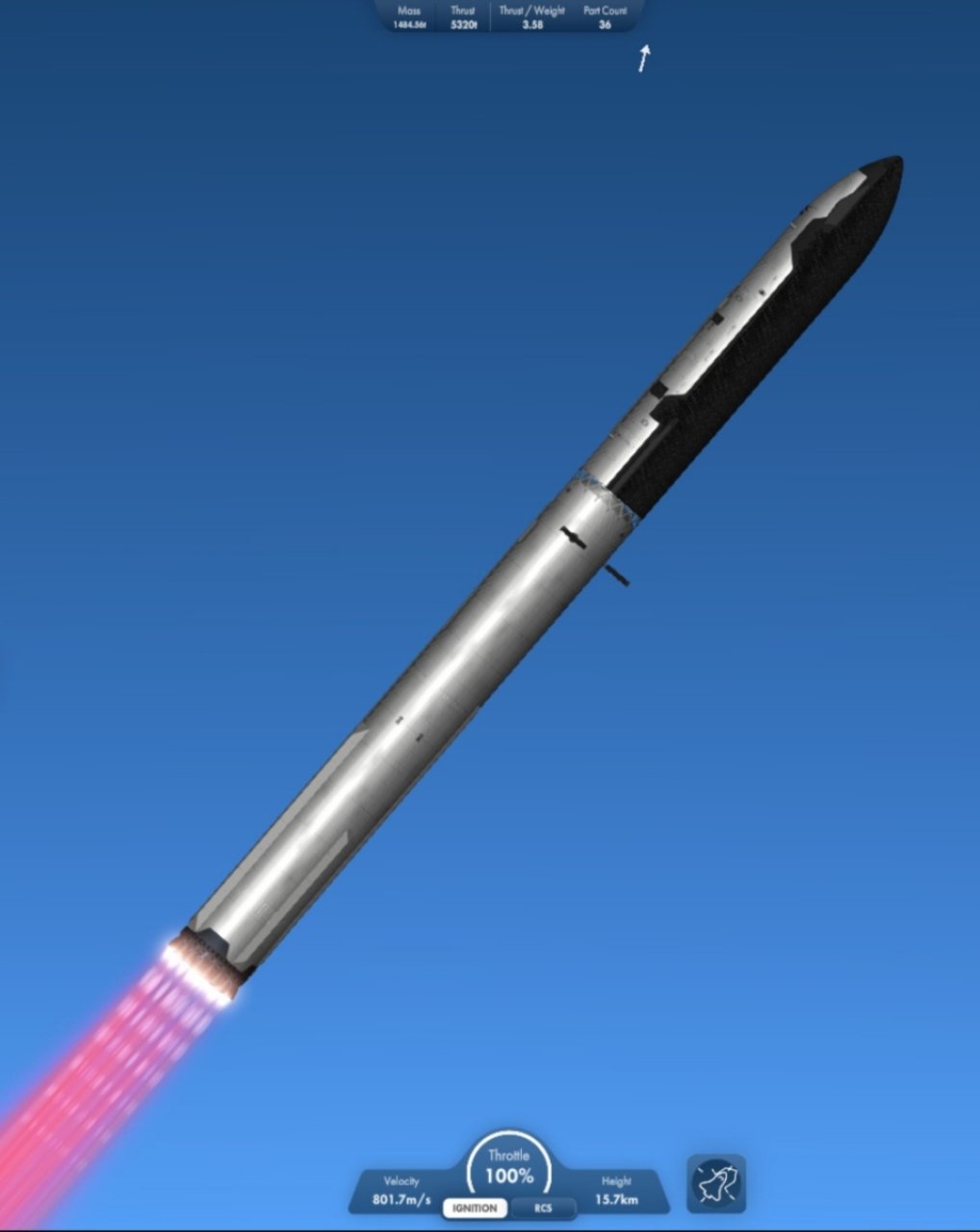 Starship v3 mod for Spaceflight Simulator