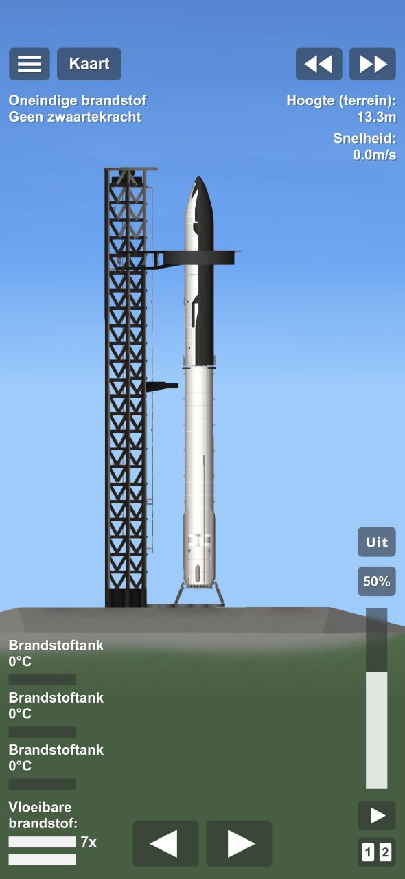 starship with mexhazilla Spaceflight Simulator