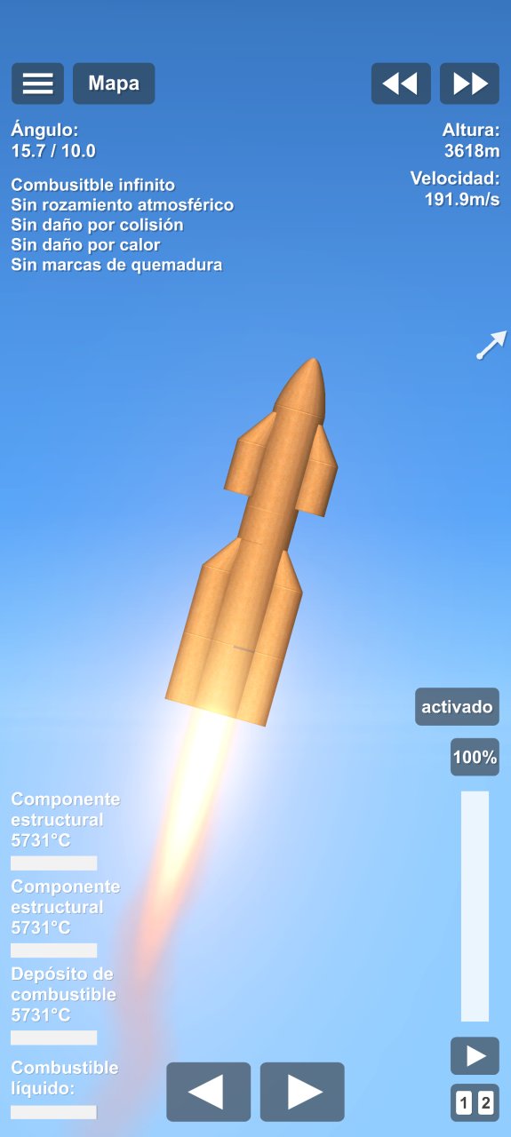 starship X with inside , Spaceflight Simulator