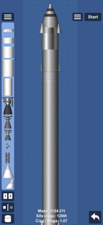 Starship+Super heavy Blueprint for Spaceflight Simulator / SFS BP