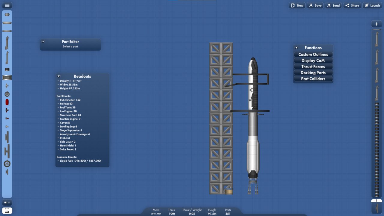Starship+Superhelavy Spaceflight Simulator